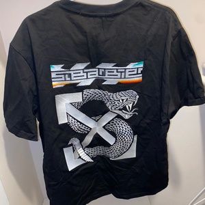 Off-White Serpent Tee XL Black
